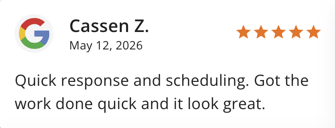 Google review from Cassen Z.